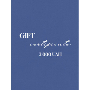 GIFT CERTIFICATE 